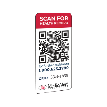 QR Code Medical ID Sticker Kit
